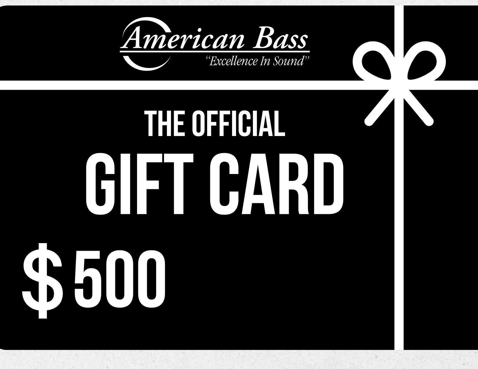 American Bass Audio Gift Card - Image 4