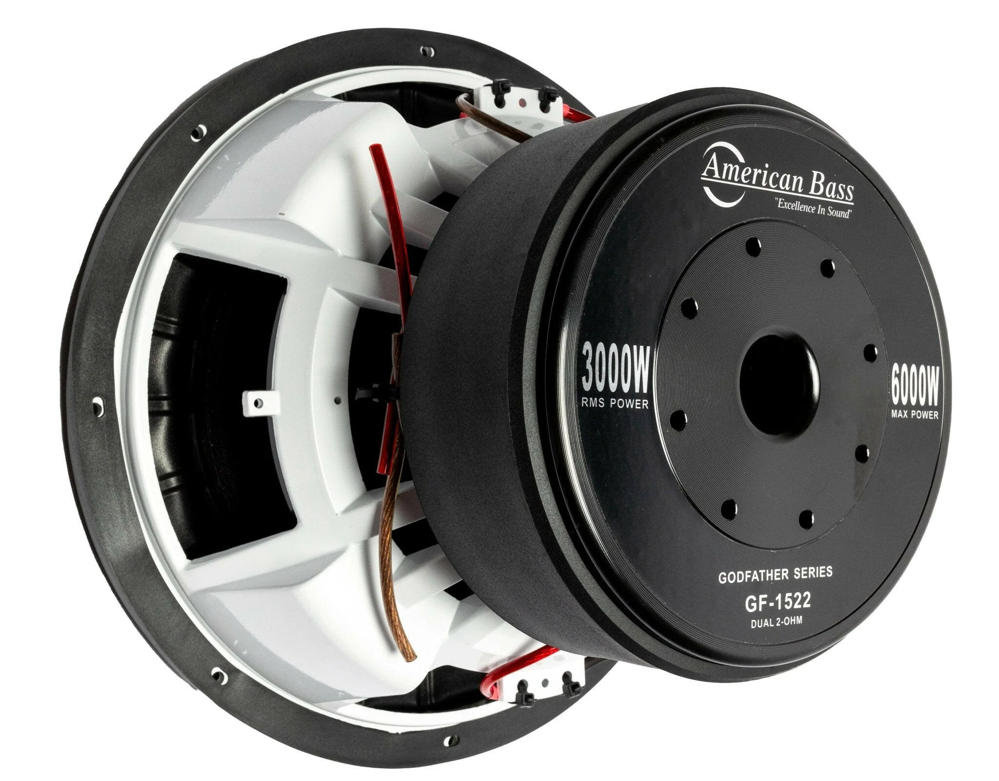 Godfather 15″ Car Subwoofer | 3000 Watts RMS | Dual Voice Coil 1 Ohm or 2 Ohm - Image 2