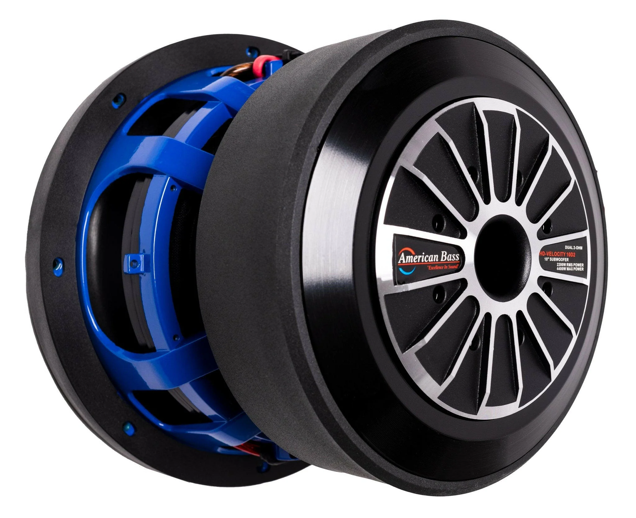 HD Velocity 10"  Car Subwoofer | 2200 Watts RMS | Dual Voice Coil 1 Ohm or 2 Ohm - Image 3