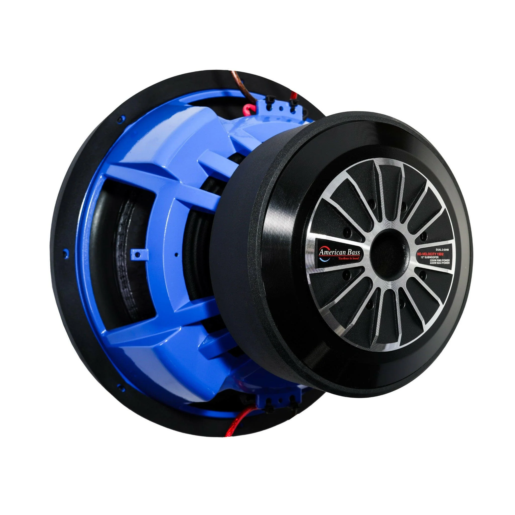 HD Velocity 15"  Car Subwoofer |  2200  Watts RMS | Dual Voice Coil 1 Ohm or 2 Ohm - Image 3