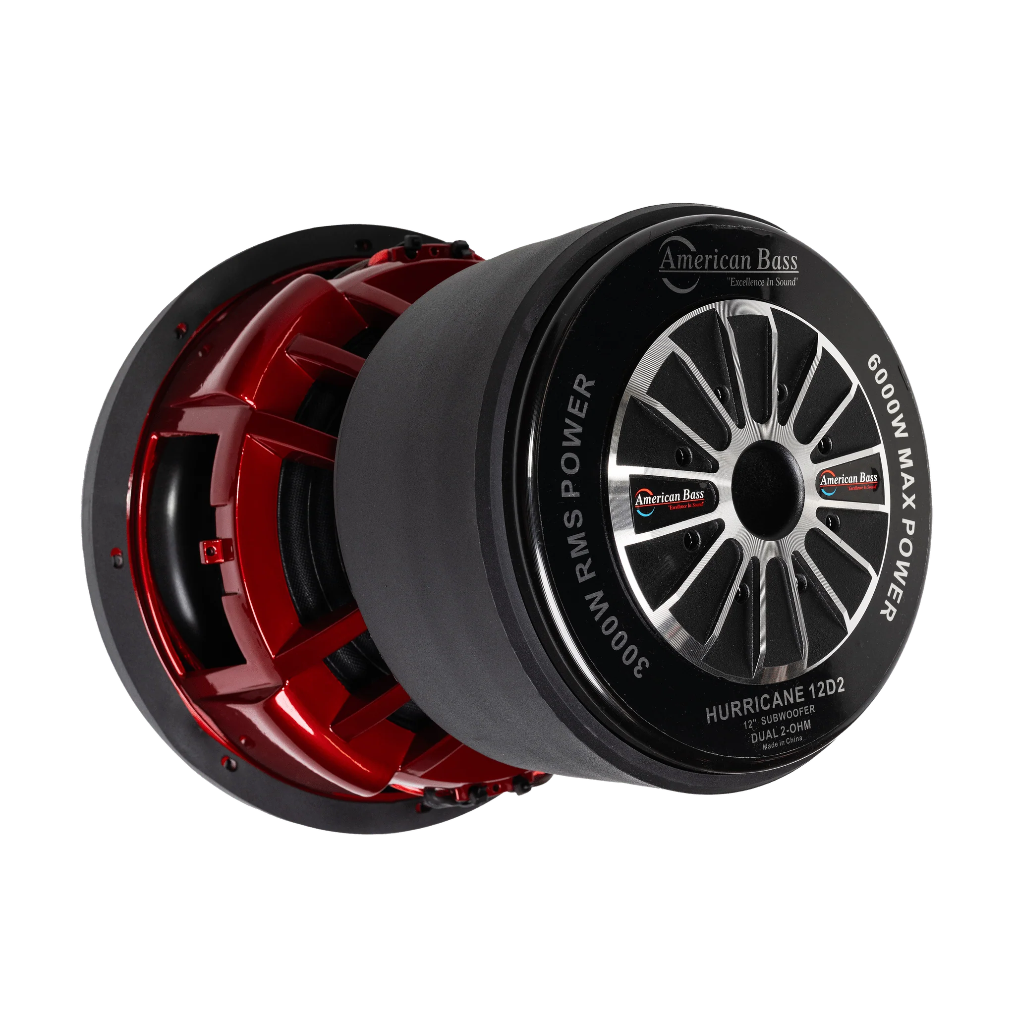 Hurricane 12″ Car Subwoofer |  3000 Watts RMS | Dual Voice Coil 1 Ohm or 2 Ohm - Image 3