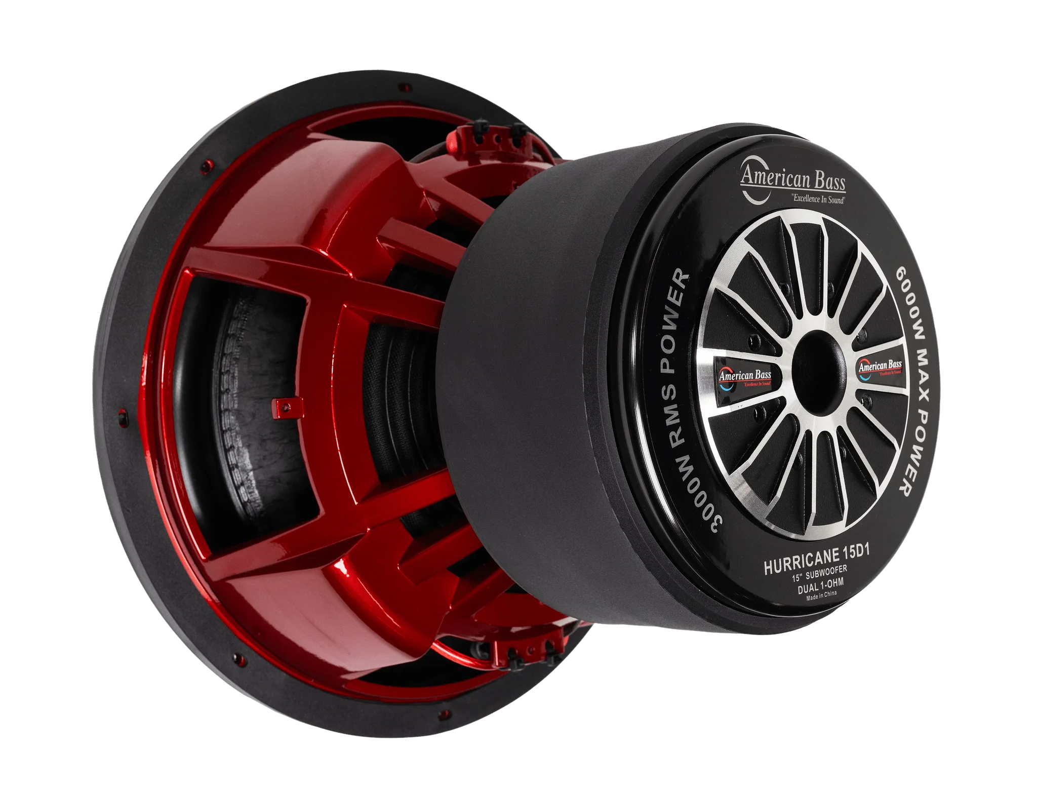 Hurricane 15″ Car Subwoofer | 3000  Watts RMS | Dual Voice Coil 1 Ohm or 2 Ohm - Image 3