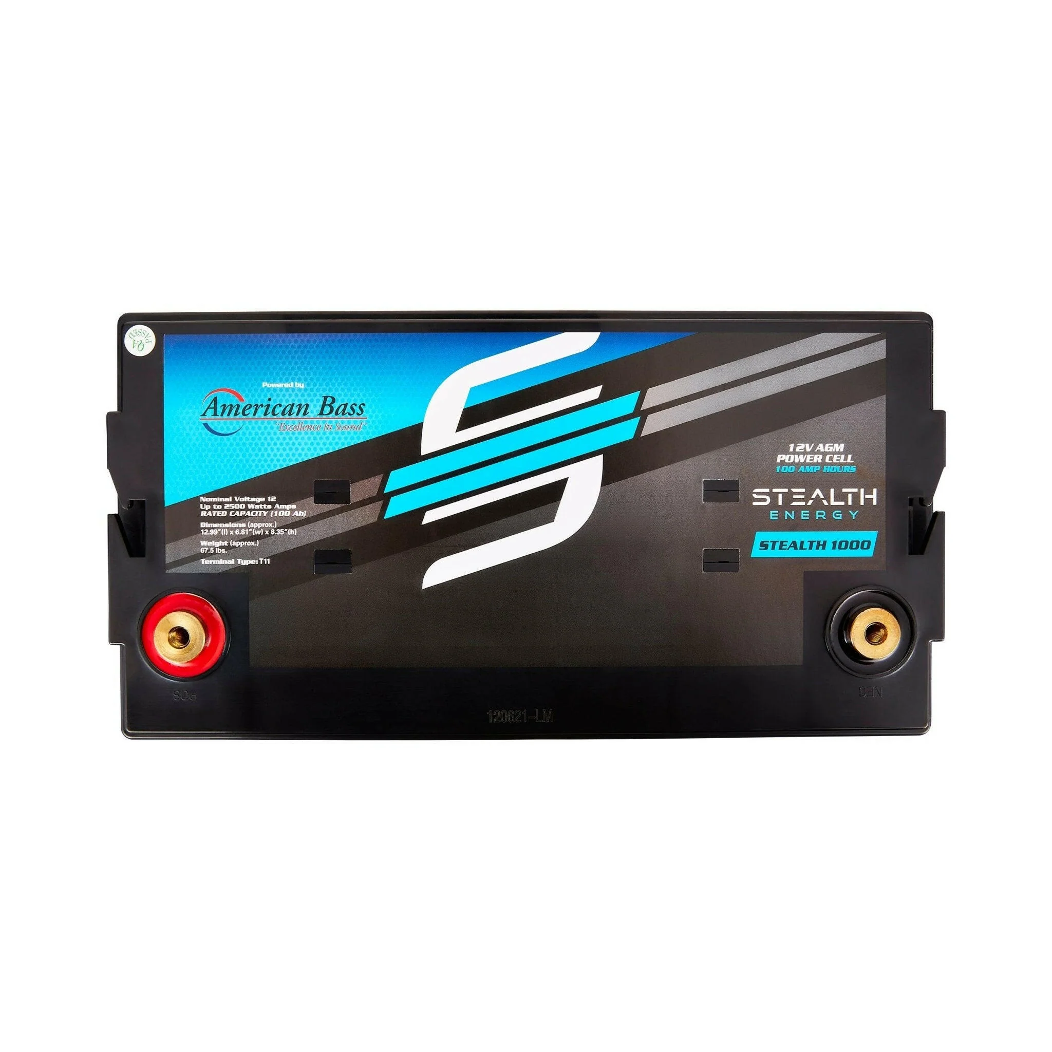 ST-1000 American Bass Audio Stealth 1000 | 100Ah AGM Battery | Maintenance-Free, Sealed Power for Car Audio & More - Image 3