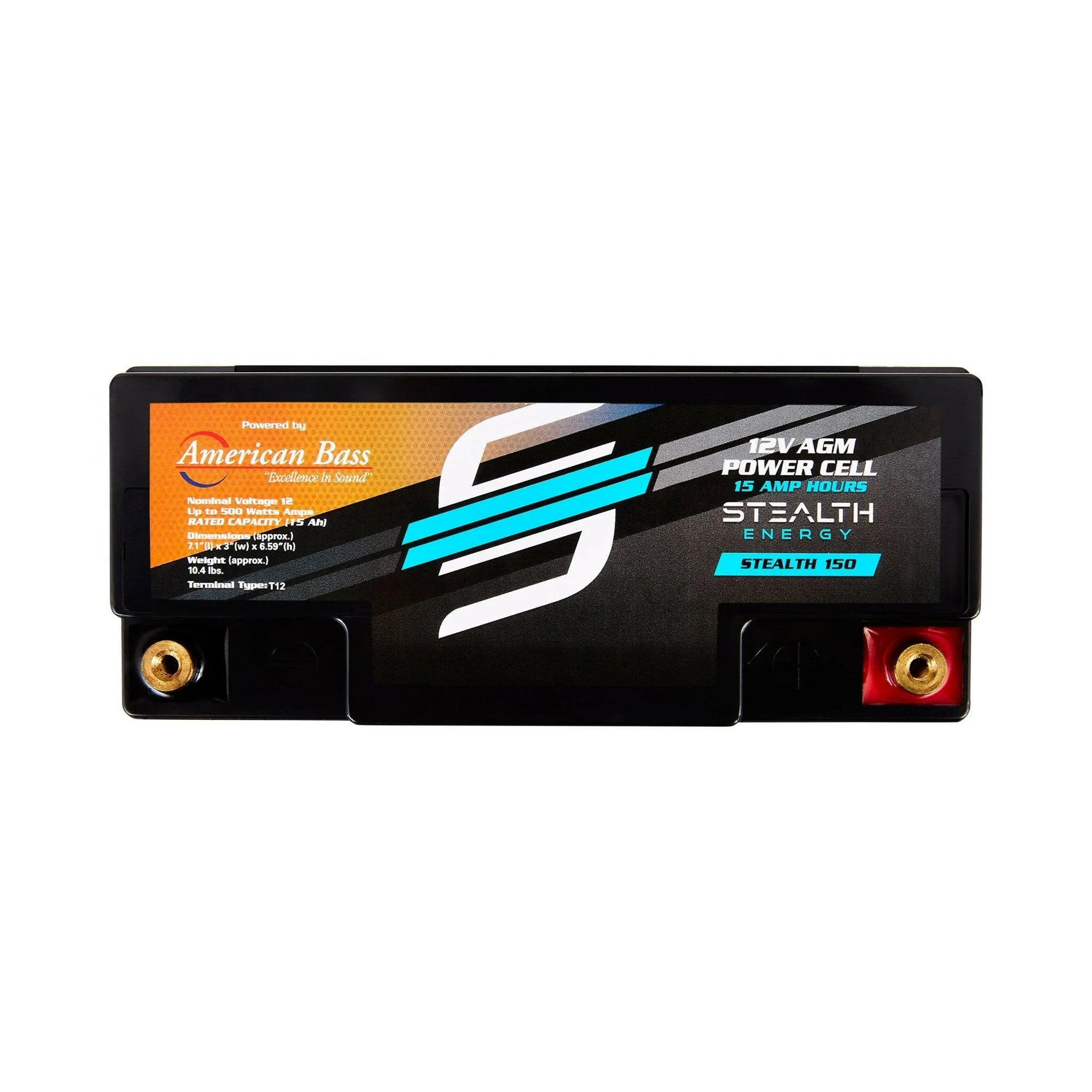 ST-150 American Bass Audio Stealth 150 | 15Ah AGM Battery | Maintenance-Free, Sealed Power for Car Audio & More - Image 3