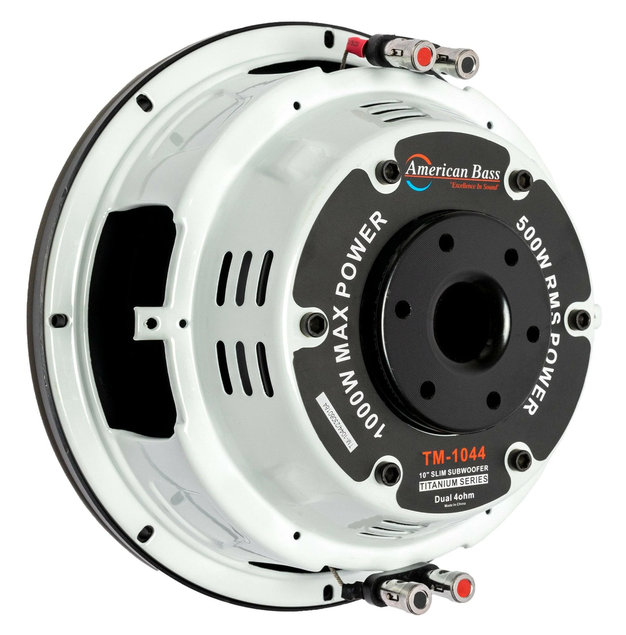 Titanium 10″ Car Subwoofer | 500 Watts RMS | Dual Voice Coil 4 Ohm (Shallow Mount) - Image 4