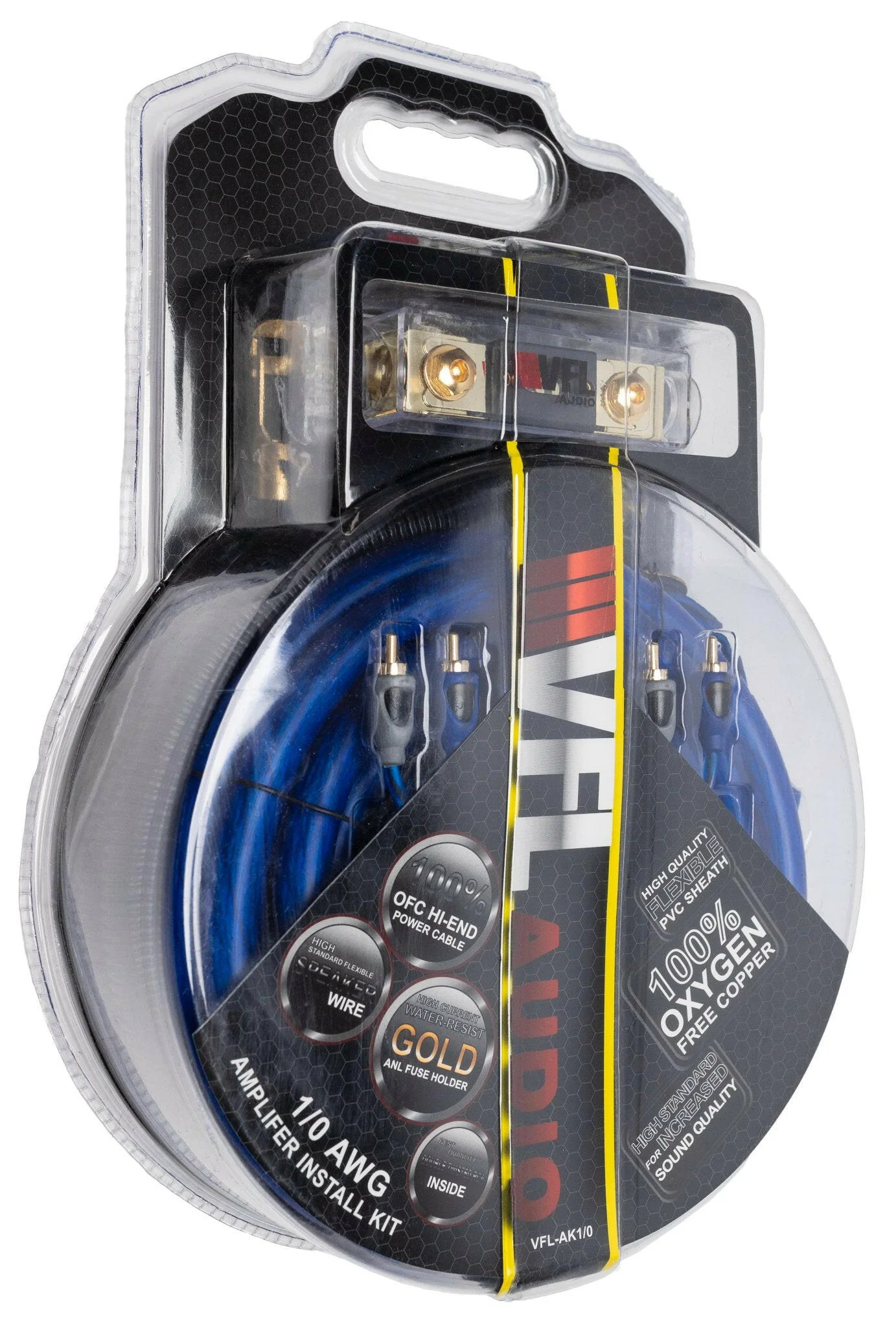 VFL 0 Gauge Complete OFC (Oxygen Free Copper) Amplifier Wiring Kit - High Power Car Audio Amp Install Kit with Power, Ground & RCA Cables - Image 3