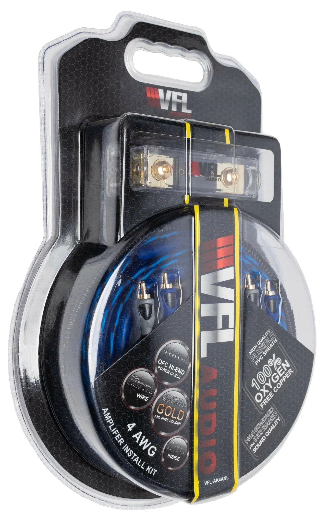 VFL 4 Gauge Complete OFC (Oxygen Free Copper) Amplifier Wiring Kit - High Power Car Audio Amp Install Kit with Power, Ground & RCA Cables - Image 4
