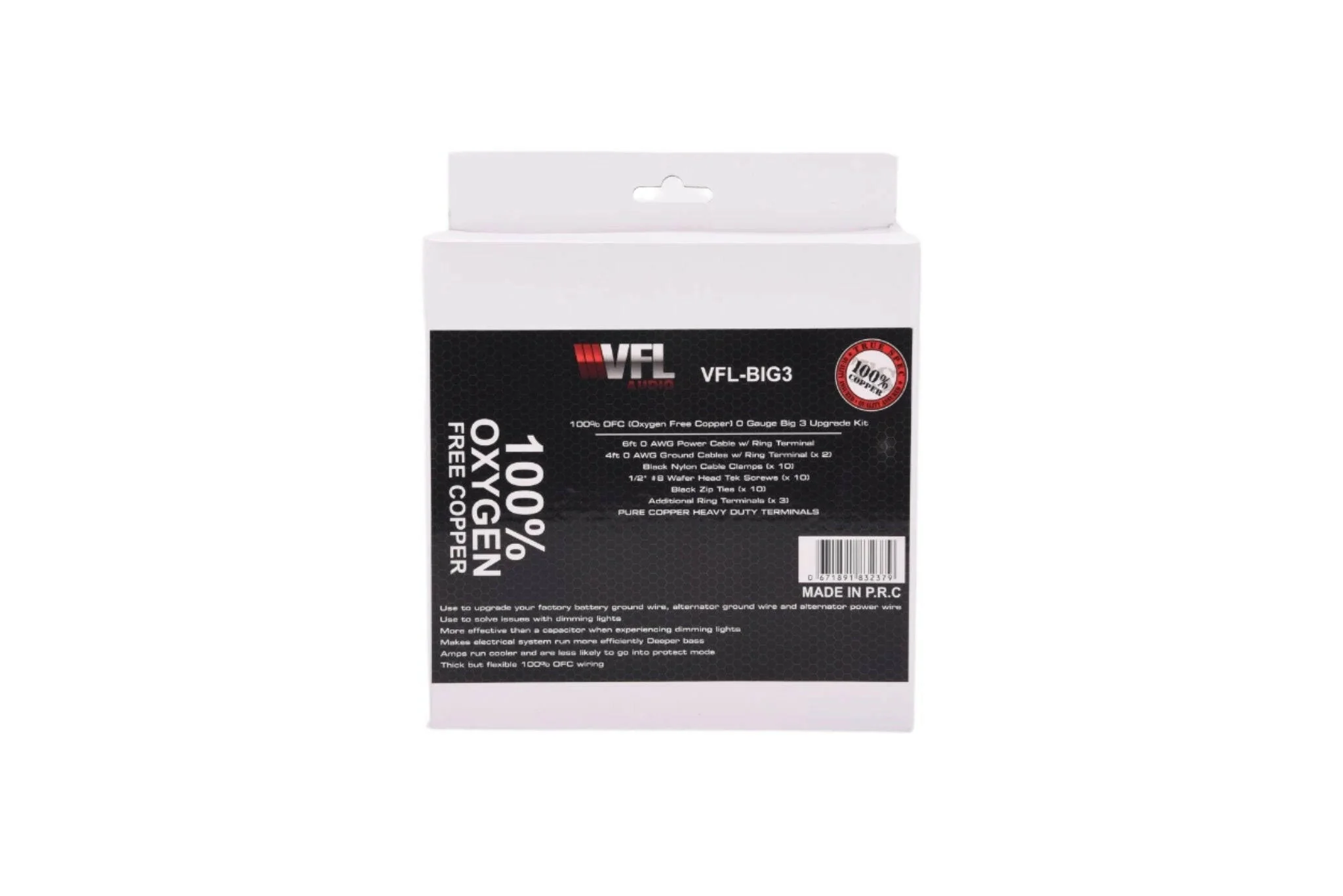 VFL Audio BIG3 100% Oxygen-Free Copper 0 Gauge Amplifier Kit - Image 3