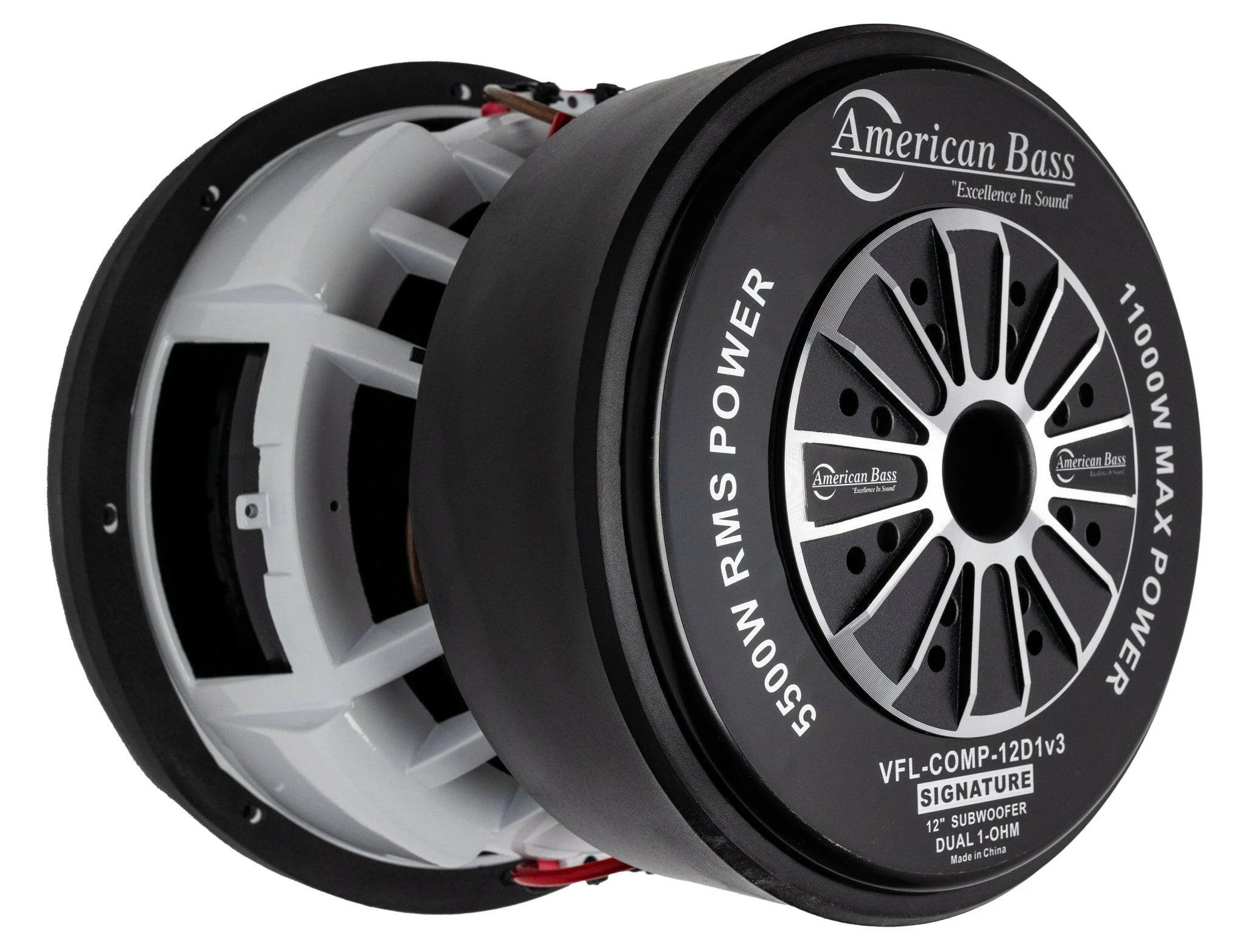 VFL Comp Signature 12″ Car Subwoofer | 5000 Watts RMS | Dual Voice Coil 1 Ohm or 2 Ohm - Image 4