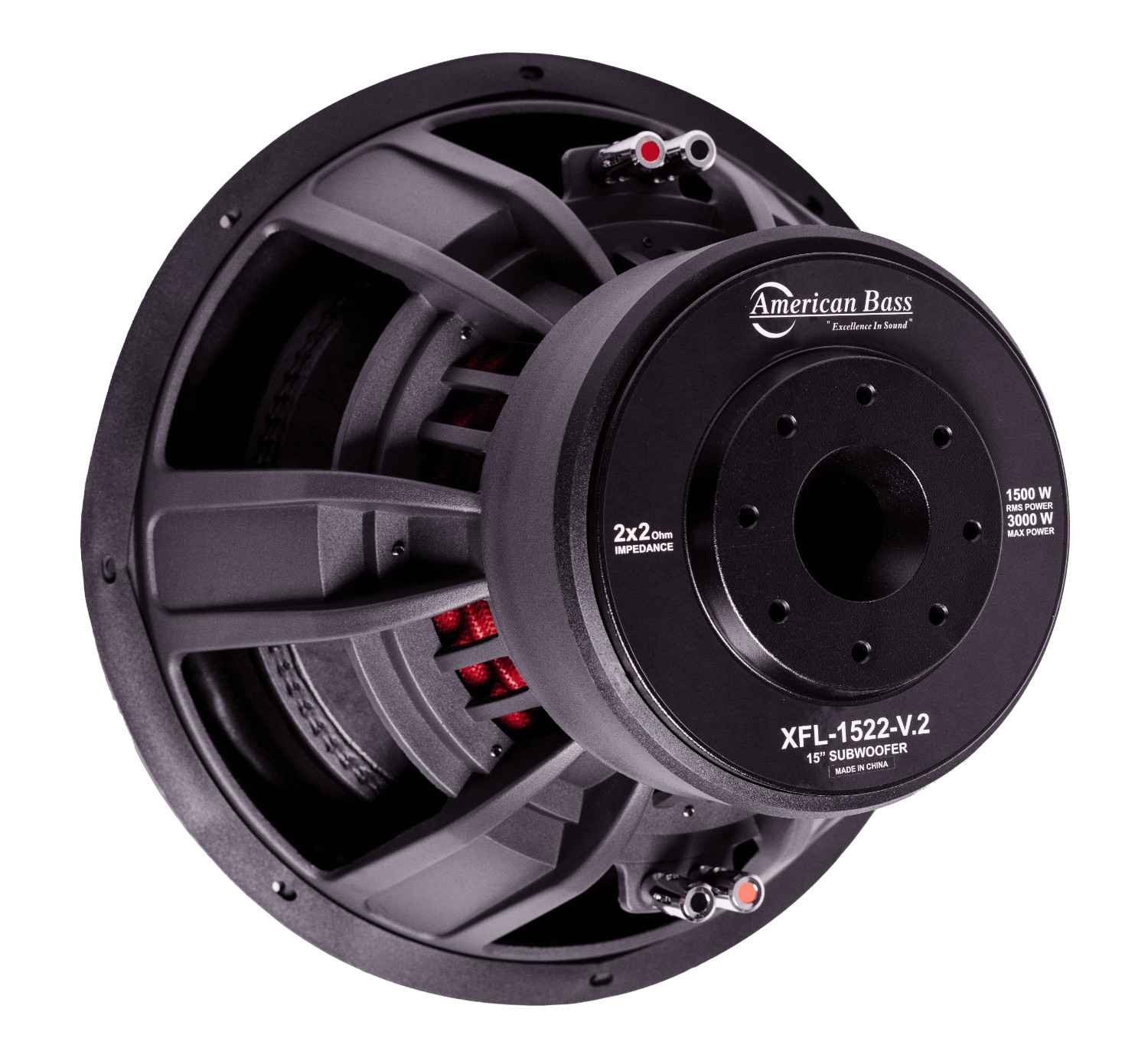 XFL 15″ Car Subwoofer | 1500 Watts RMS | Dual Voice Coil 2 Ohm or 4 Ohm - Image 4